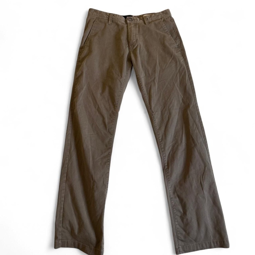 Vintage Volcom Khaki Chino Pants, Straight Leg Skater Style - Size 31